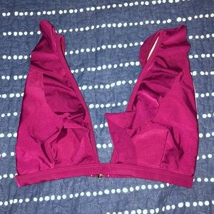 MAROON V NECK BATHING SUIT